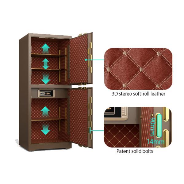 H1880mm Commercial Deposit Safe Fingerprint Lock and Alarm System for Secure Storage