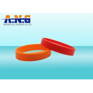 ISO14443A CMYK Printing silicone rfid bracelets For Membership Management