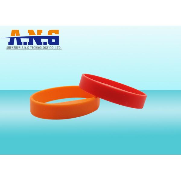 Buy ISO14443A CMYK Printing silicone rfid bracelets For Membership Management at wholesale prices