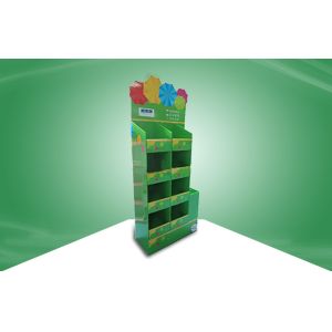 Customized POS Cardboard Displays Recyclable Exhibition For Umbrellas