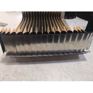 highly durability laminar bellow / hinged steel lamellas for agaist red hot