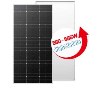 China 182mm Longi Pv Modules 560w 565w 580W 585W Mono Perc Solar Panel Half Cut on sale