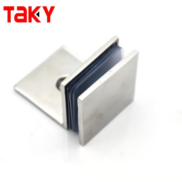 Glass to Wall Bathroom Clip Square Clamp 90 Degree Connect Glass Clip