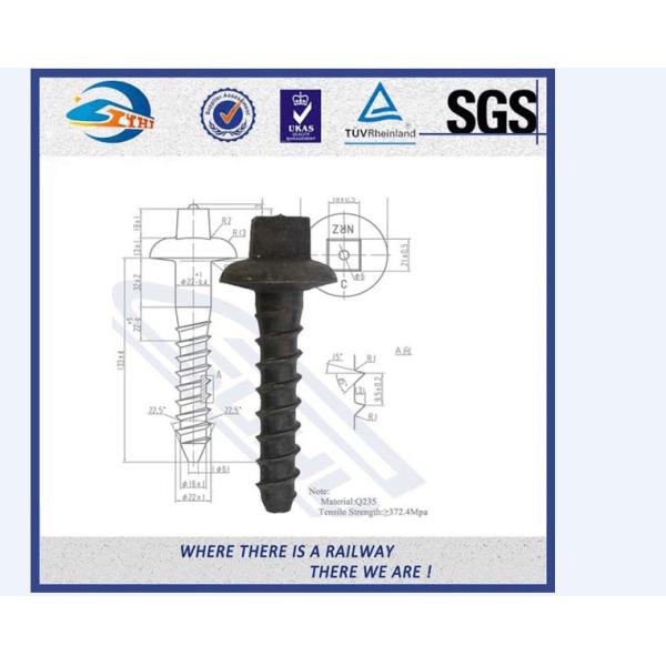 Buy Customized Standard 35# Double-Head Railway Sleeper Screws Rail Fasteners at wholesale prices