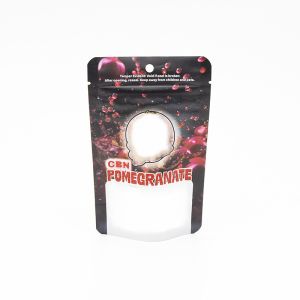 Child Resistant Black Disposable Mylar Bags Polyester Weed Bag