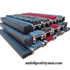 Slip Resistant Aluminum Roll Up Emtrance Matting High Traffic 18MM