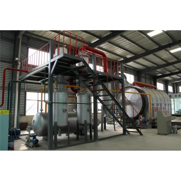 Buy Waste Tyre Plastic Rubber Pyrolysis Plant Converting to Fuel Oil carbon black and steel at wholesale prices