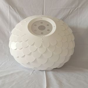 Polypropylene Fish Scale Lamp Shade 400*220mm Round Pendant Shade