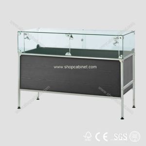 Newest !!! design luxury modern round glass jewelry display showcase