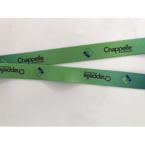 Logo Printing Polyester Heated Transfer Lanyard / Dye Sublimated Lanyards Eco