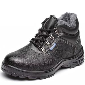 Winter Insulated Safety Work Boots Fleece Lined