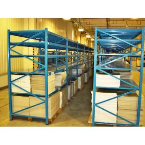 Medium Duty Wide Span Racking , Long Span Shelf With Step Beams