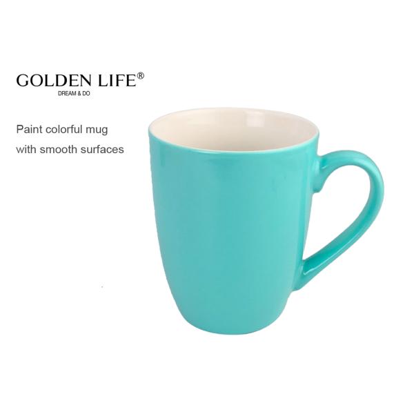 Coffee Mug Set Set of 6 Large-sized 16 Ounce Ceramic Coffee Mugs Restaurant Coffee Mugs By spray paint with smooth surfa