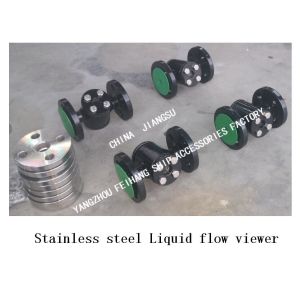 Made in China-Flange Stainless Steel Flow Observer JS4020 CB/T422-1993