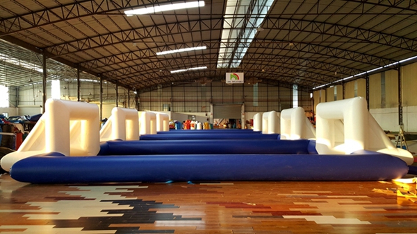 23 Feet Green Oxford Fabric Inflatable Entrance Arch For Water Park Entrance