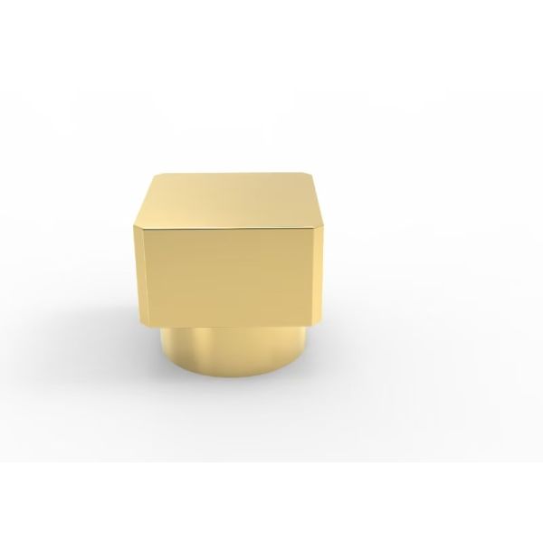 Customized Logo Premium Glossy Gold Square-Shaped Cap Perfume Cap for Fea 15 Glass Perfume Bottle Neck