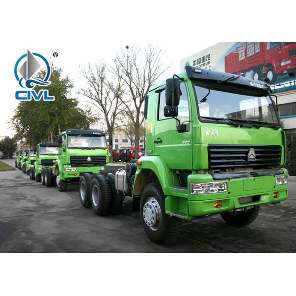 Euro II / Euro III Sinotruk 6 X 4 Tractor Truck Emission Standard Zz4257s3246v Understated Luxury