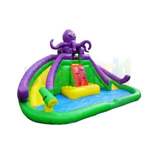Octopus Jumping Bouncer Inflatable Bounce House With Water Slides