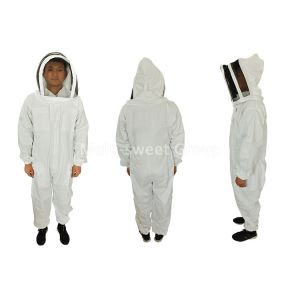 L XL XXL 700g Beekeeping Protective Clothing With Veil Zipper