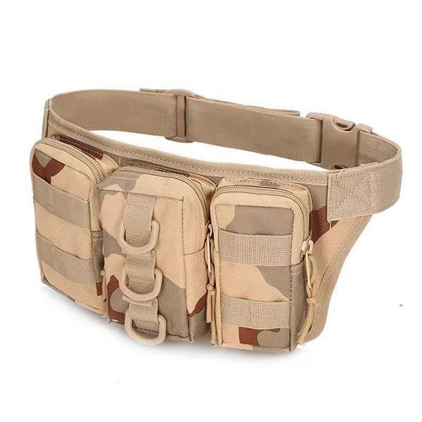 ornaments Camouflage Waist Bag Utility Belt with Water Bottle Holder Hiking