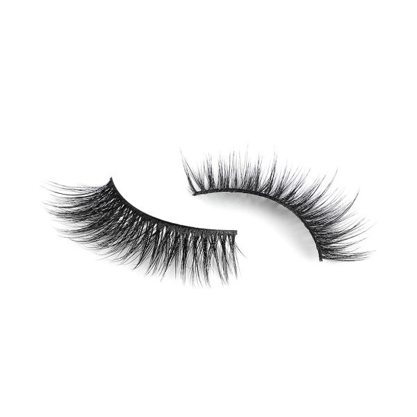 Handmade Silk 3d Lashes , 25mm Silk False Eyelashes Natural Black