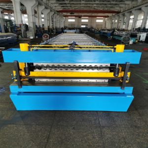 Double Layer Roofing Sheet Machine IBR Making Machine Colored Glaze Steel