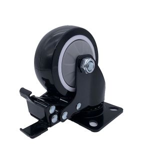 8'' Heavy Duty PU Caster with Total Lock Brake