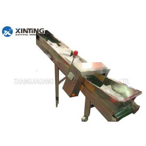 Belt Conveyor Plastic Recycling Production Line Belt Loader With Metal Detector