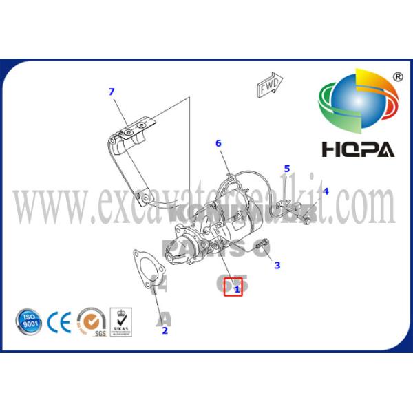 600-813-9321 600-813-9322 11KW Engine 6D140 Starter PC600-7 WPS