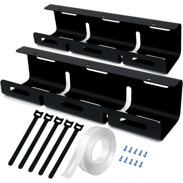 Under Desk Cable Management Tray 43*10*10cm Non-folding Rack Organizer for Wire