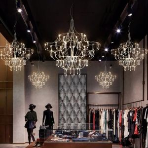 Modern Cube Crystal Chandelier Lighting Villa LOFT Kitchen Bedroom Mira