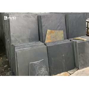 Bathroom / Kitchen Natural Grey Slate Floor Tiles Moistureproof Waterproof