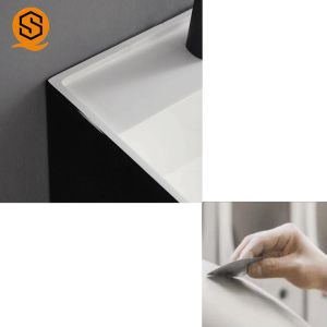 Black Pedestal Solid Surface Wash Basin