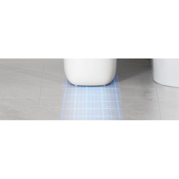 2023 New Household Bathroom Living Room Toilet Paper Basket Sewn Electric Bucket Intelligent Induction Smart Garbage Can