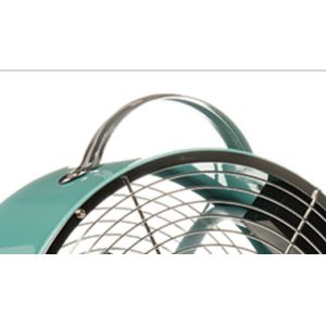 High Velocity 4 Blade Metal Desk Fan 35W 9 Inch Air Cooling With Copper Motor