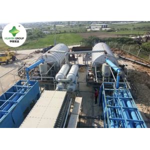 Continuous Waste Tyre Plastic Pyrolysis Oil Plant Industrial Scale System