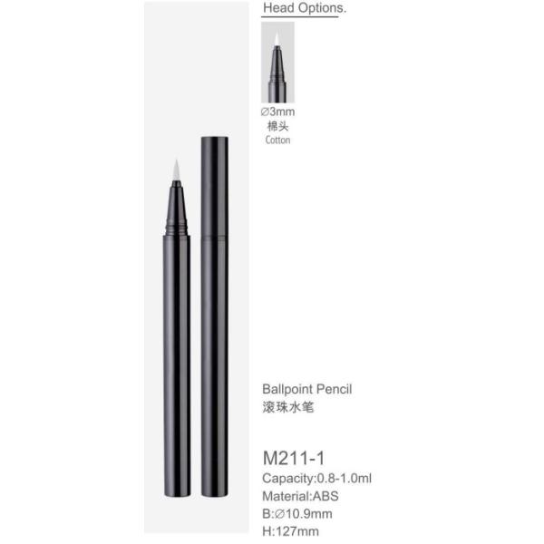 Cotton Empty Eyeliner Bottle 0.8-1.0ml Waterproof Eyebrow Pencil Single Head Cosmetic Makeup Tube