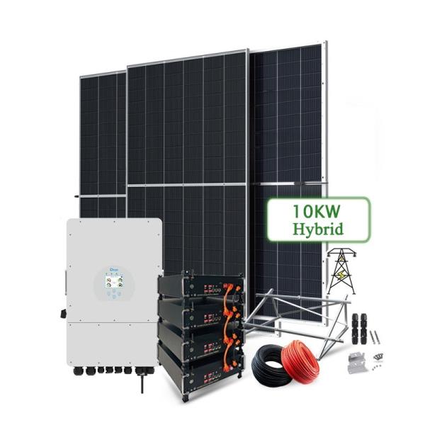 Roof Mounting 3kw 4kw 5kw 8kw 10kw Complete Set Hybrid Solar Energy System Kit