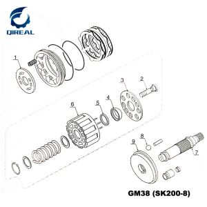 Excavator Travel Motor TM40V TM40vd TM40vc Hydraulic Parts