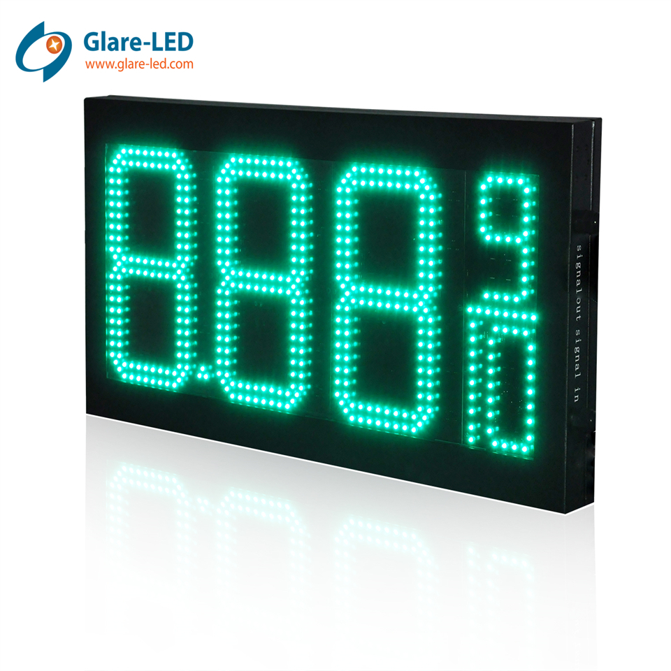Double Sided LED Gas Price Sign with Multiple Number Formats and Durable Casing
