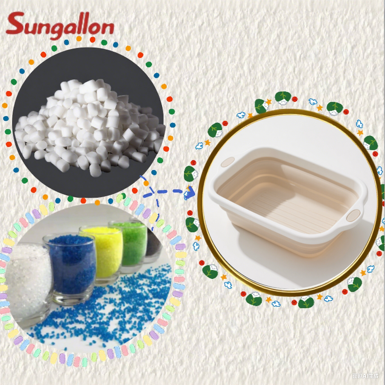 China Direct Factory Supply TPE Particles Customizable Hardness for Injection Molding Stable Performance in Folding Basins on sale