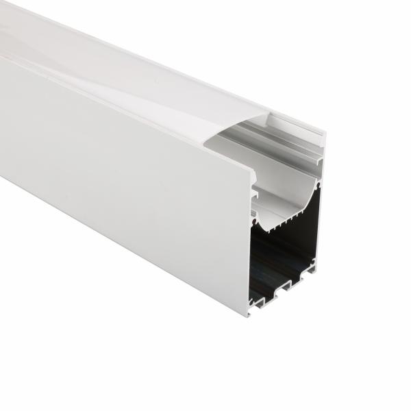 50x75mm Up Down Double Side Suspended Aluminum Extrusion Profile For Led Strip