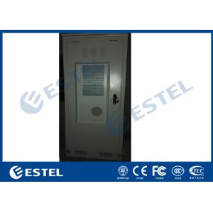Dustproof Outdoor Telecom Cabinet Galvanized Steel With Heat Exchanger / Fans