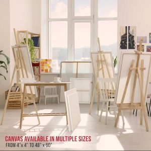 50x100cm Large Canvas Boards For Acrylic Pouring Oil Painting Dry & Wet Art