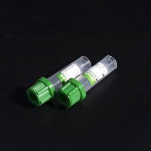 Green Capillary Blood Collection Tube Stress Free Sodium Heparin Additive