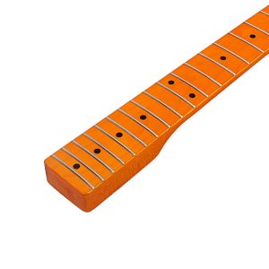 Darker Orange TL Electric Guitar Neck Maple Matte Finish 22 Fret Guitar Neck