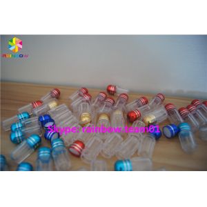 SGS Paper Box Packaging Clear Plastic Sex Pill Bottle , Custom Service Provided