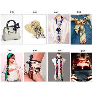 Hair Wrap 100x4cm Mulberry Silk Scarf Decorative For Womens