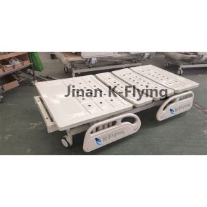 Double Handles Manual Nursing Bed Ergonomic Split Guardrail