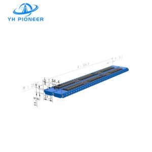 Quality Durable Flat Top Modular Belt with Rubber Top for Enhanced Wear Resistance and Noise Reduction for sale